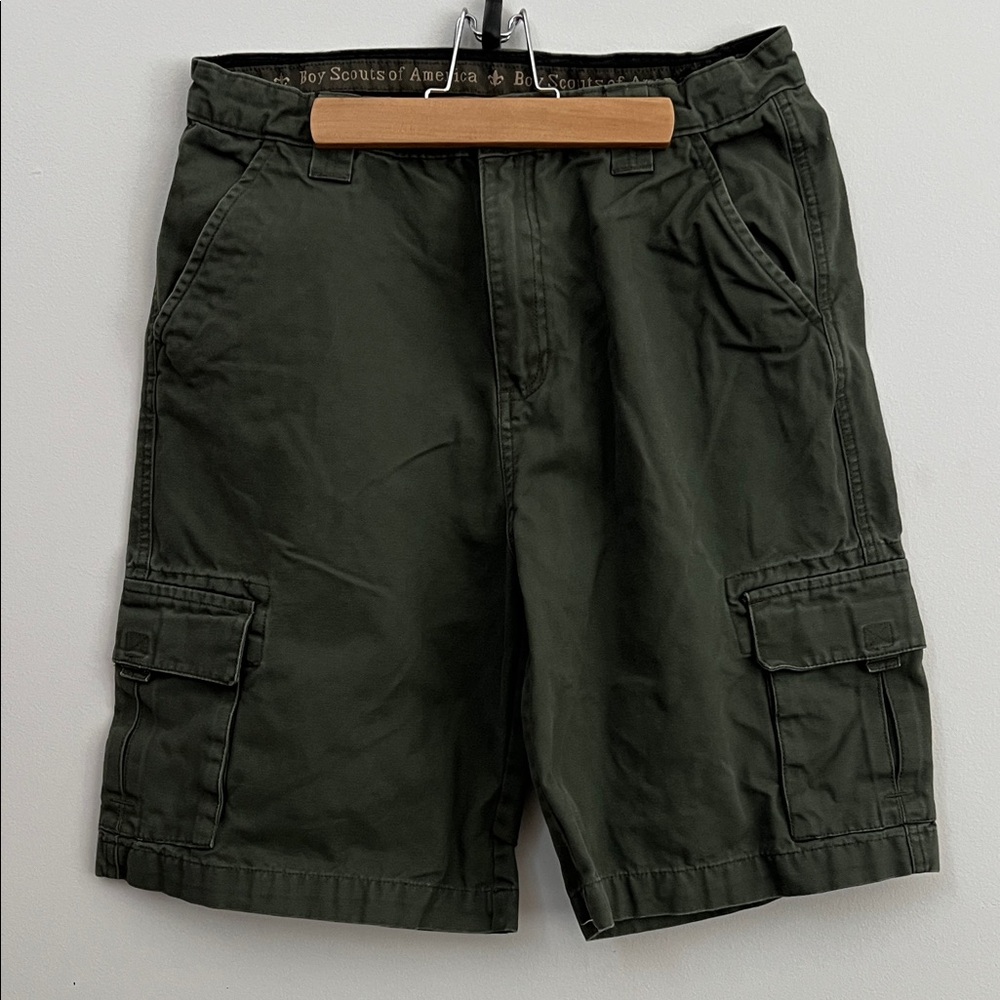 Youth BSA Green Cargo Shorts